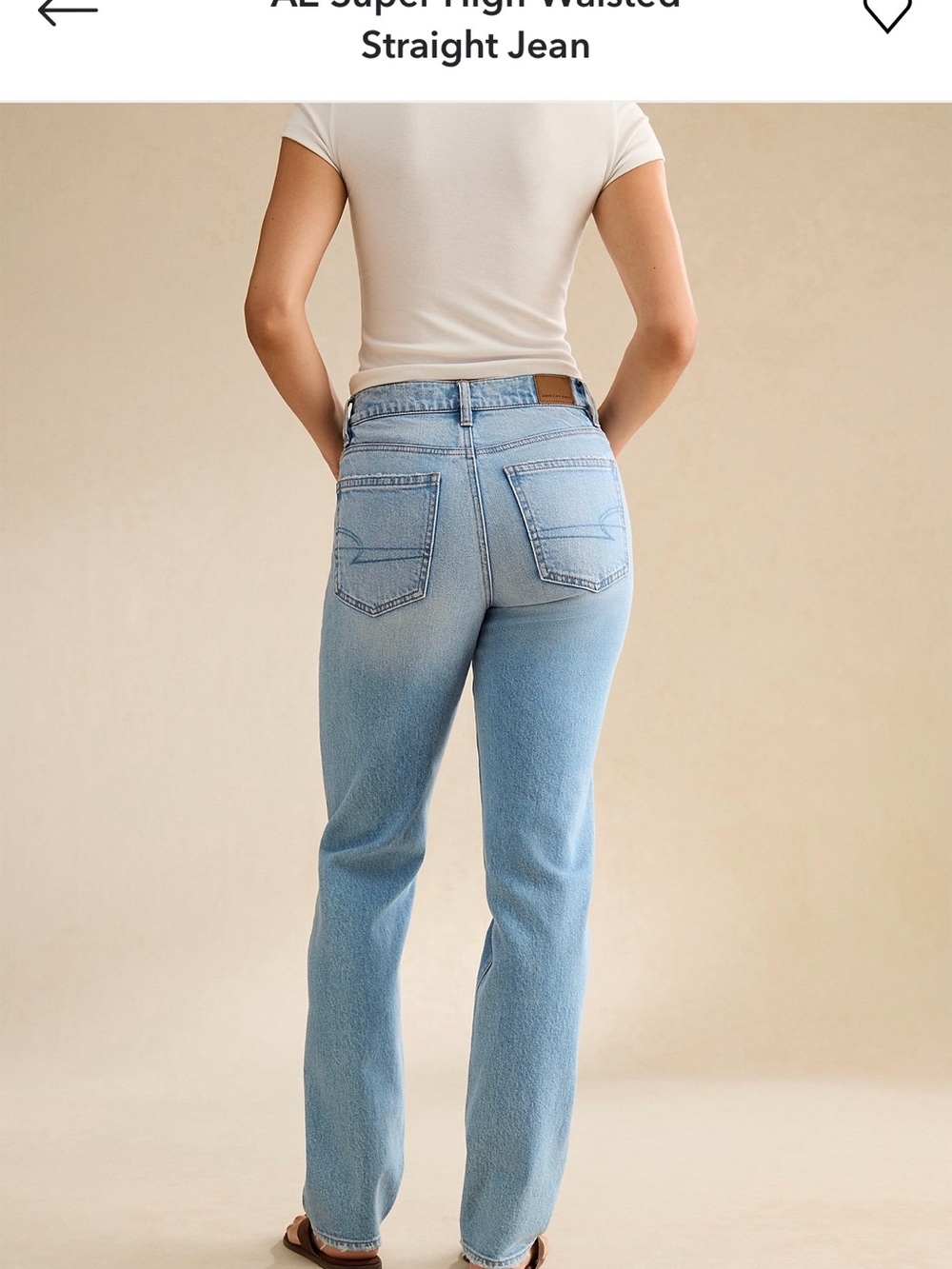 American Eagle Outfitters Light Blue Straight Leg Jeans